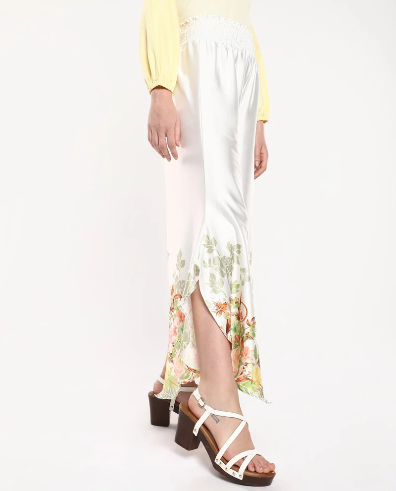 Rareism Women's Floral Placement Print Trouser