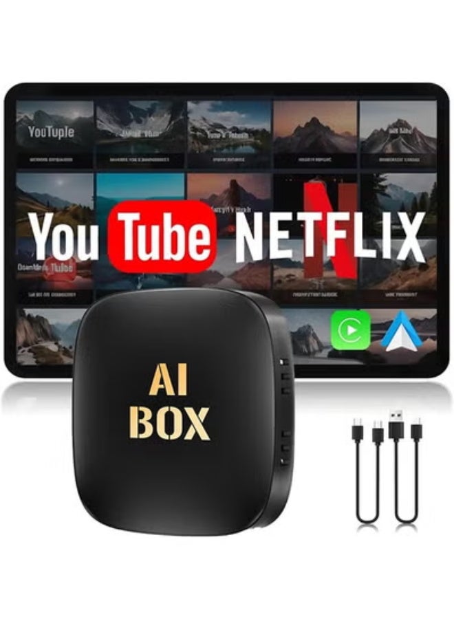 ديقيساند جهاز تلفزيون أندرويد 13 ذكي مع نظام CarPlay لاسلكي وواي فاي مدمج ومتجر تطبيقات جوجل بلاي، يدعم يوتيوب ونتفليكس، متوافق مع سيارات CarPlay الأصلية. - Image 1