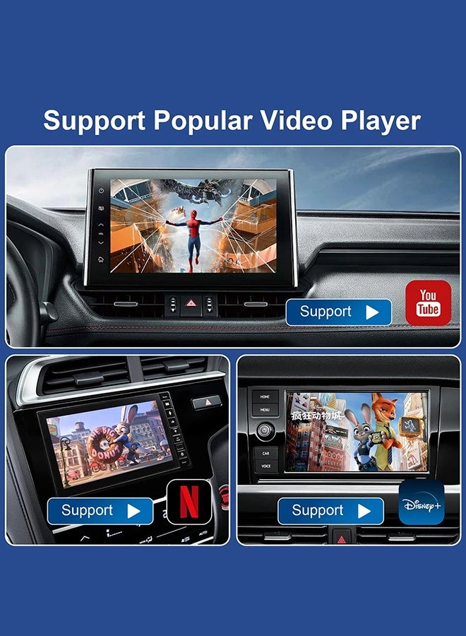 ديقيساند جهاز تلفزيون أندرويد 13 ذكي مع نظام CarPlay لاسلكي وواي فاي مدمج ومتجر تطبيقات جوجل بلاي، يدعم يوتيوب ونتفليكس، متوافق مع سيارات CarPlay الأصلية. - Image 3