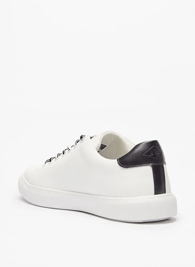 لي كوبر Men's Textured Lace-Up Sneakers
