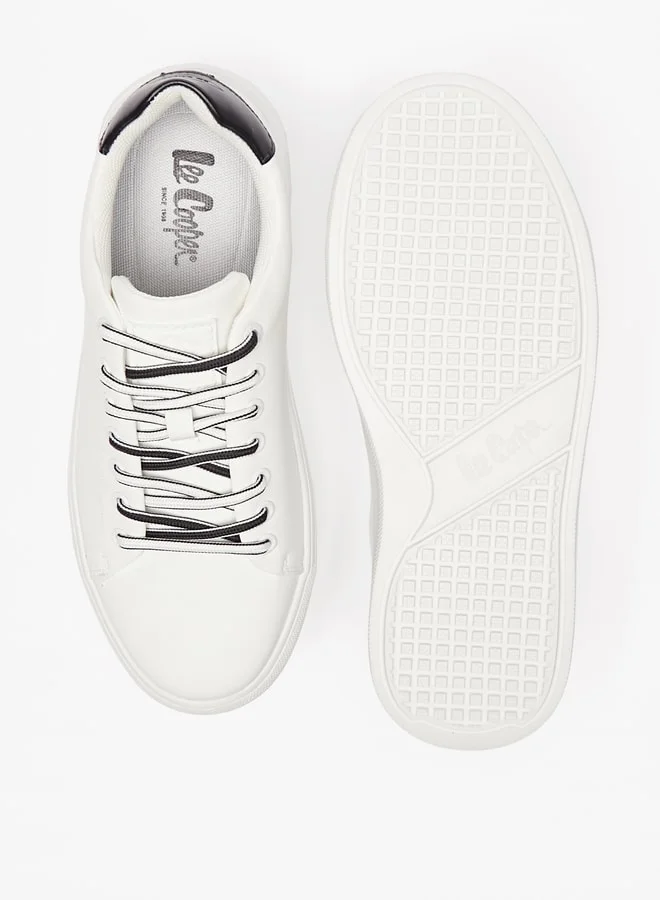 لي كوبر Men's Textured Lace-Up Sneakers