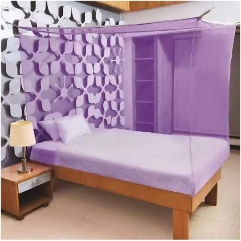 Neekshaa Combo Pack Mosquito Net for Single Bed Polyester Mosquito Net for Baby | Bedroom | Family_Size-6x3 FT_Color-Purple - Image 2