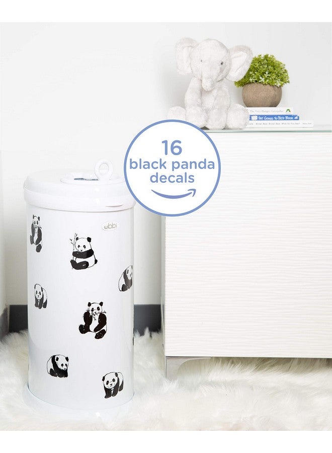 Ubbi Panda Peel and Stick Decal Stickers, Decorative Sticker for Diaper Pail or Baby Nursery - Image 3