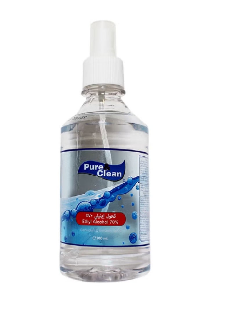 Pure & Clean - Ethyl Alcohol 70% Disinfectant & Antiseptic Spray 300ml - Image 1