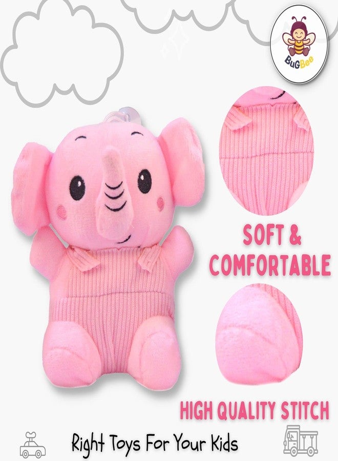 BuGBee Soft Toys mini Elephant Soft Toys Stuffed Toys for Girls & Boys Plush Toys Birthday Gift for Girls 2 to 5 Years (Pack of 2) - Image 2