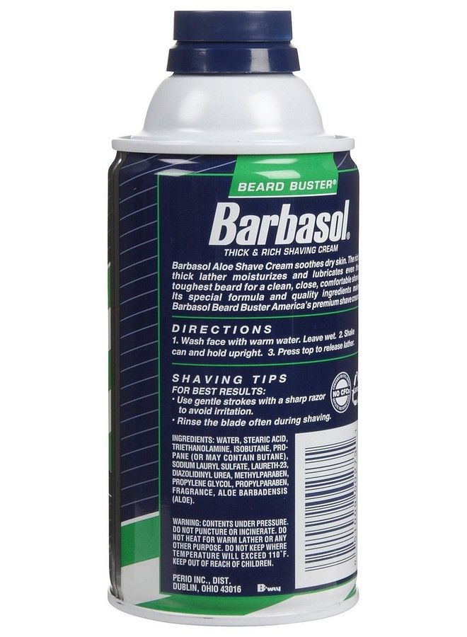 Barbasol Soothing Aloe Thick & Rich Shaving Cream 10 Oz - Image 3