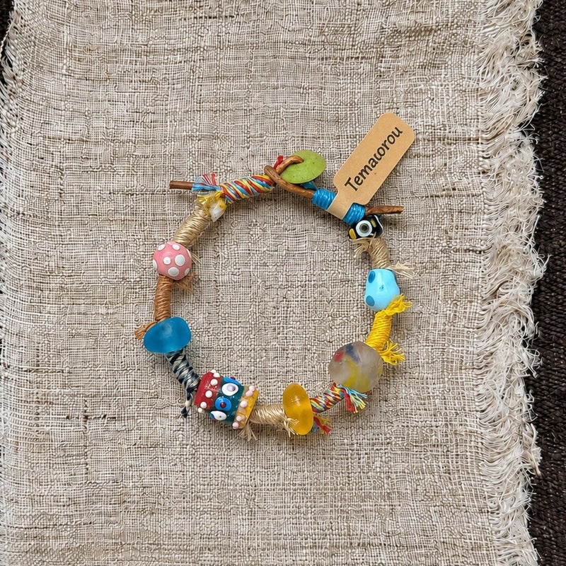 Retro Handwoven Multicolor Beaded Bracelet - Image 3
