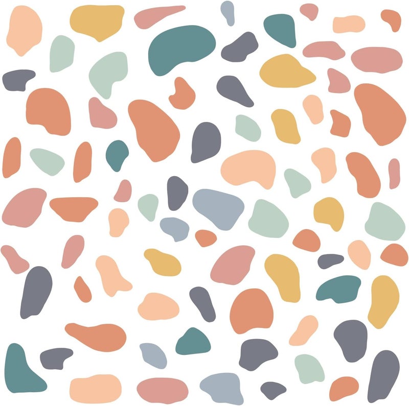 CELAENO Colorful Terrazzo Pattern Wall Decal Stickers - Image 4