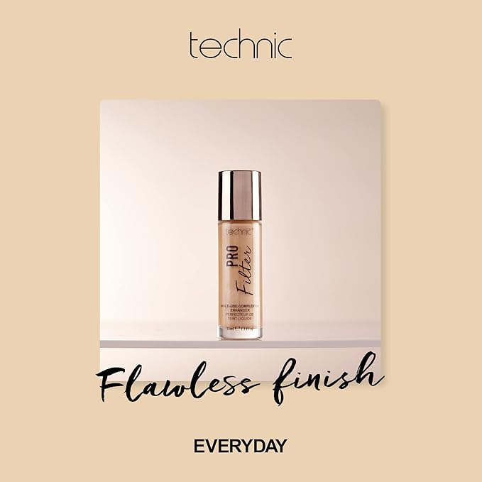 Technic Pro Filter Multi Use Complexion Enhancer Primer Illuminator and Highlighter Face Serum for a Flawless Finish Medium Cool - Image 3