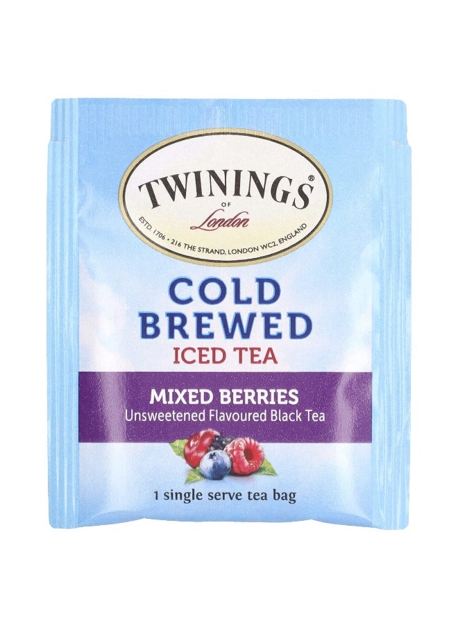 Twining's Twinings, Cold Brewed Iced Tea, Black Tea, Unsweetened, Mixed Berries, 20 Single Serve Tea Bags, 1.41 oz (40 g)  - Image 3