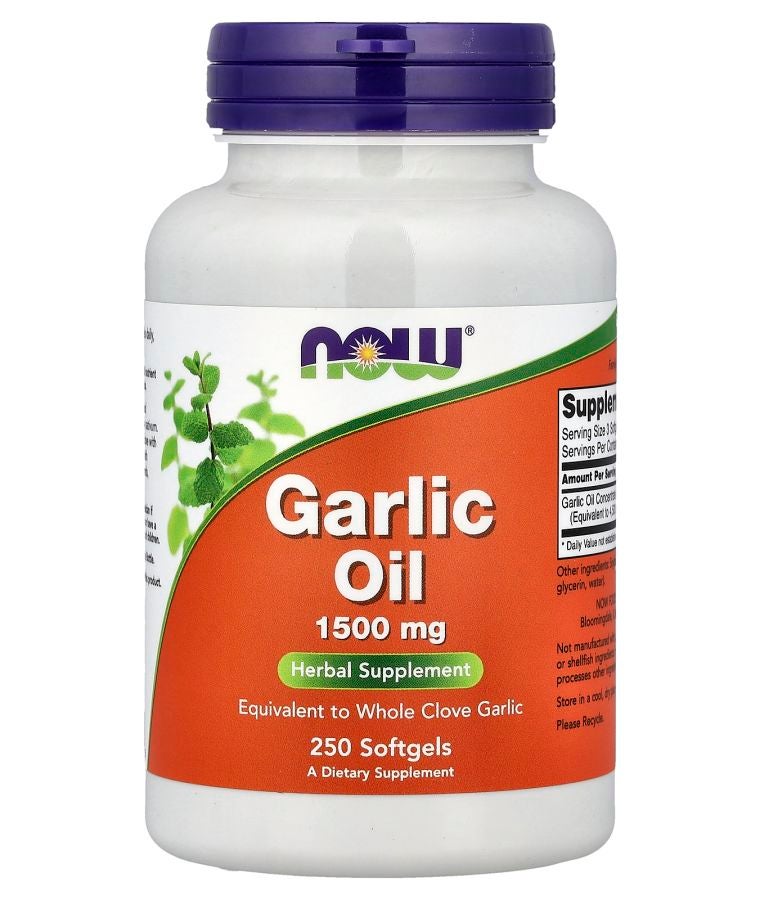 now Garlic Oil 250 Softgels (3 mg per Softgel)