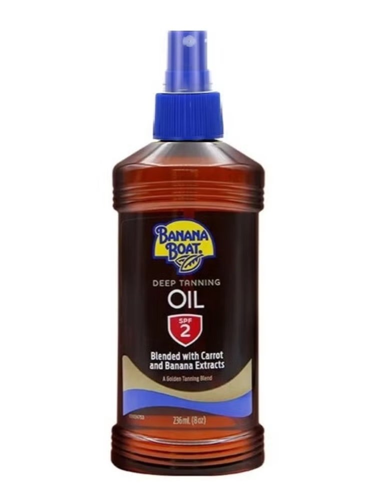 BANANA BOAT BANANA BOAT Deep Tanning Oil Spray SPF 2 Blended with Carrot and Banana Extracts - 236 ml  - Image 2