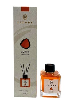 Litore Reed Diffuser - Amber Fragrance, 100ml | Long-Lasting Home Fragrance | Natural & Elegant Room Diffuser - pzsku/Z7C921B58FD0D52FC0E0DZ/45/_/1737526498/4d7941f4-821c-45e1-96b1-111418062de0