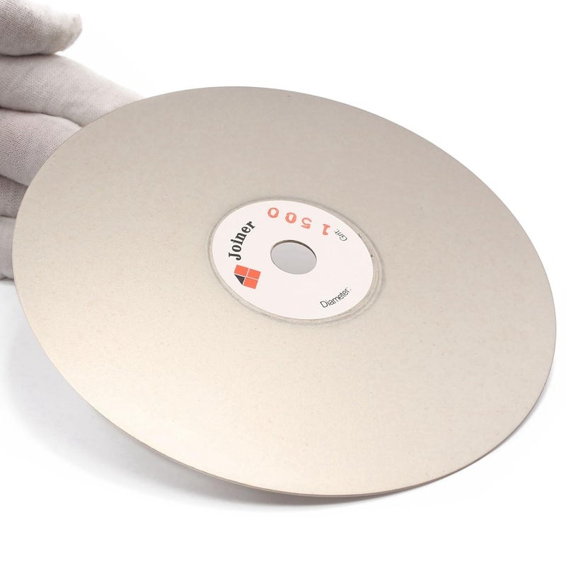 JOINER 6" inch 150 mm Grit 1500 Diamond Grinding Disc Abrasive Wheel Coated Flat Lap Disk Jewelry Tools for Gemstone Glass Rock Ceramics - Image 4