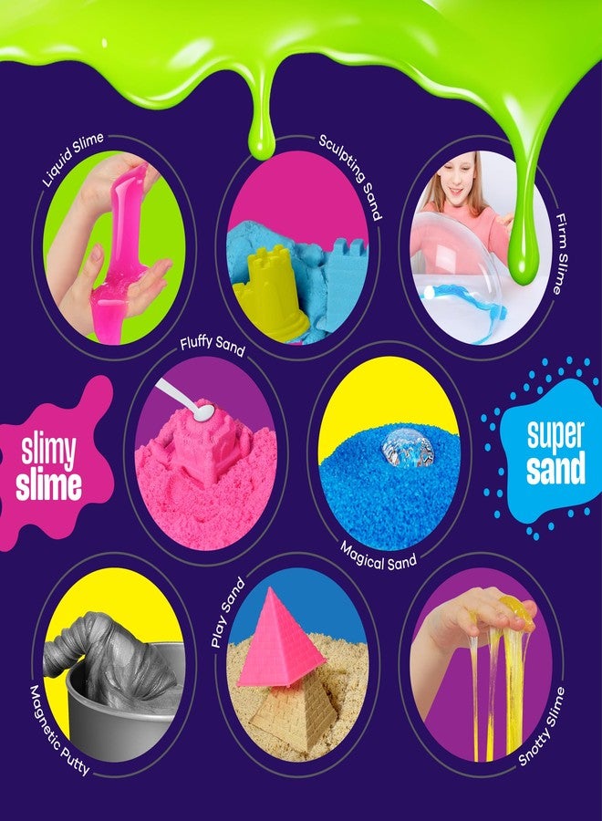 دان آند دارسى مجموعة دان ودارسي سلايم ومعجون ورمل للعلوم الحسية - سلايم للأطفال من سن 8 إلى 10 سنوات و8 إلى 12 سنة - مجموعات رمل اللعب للأولاد والبنات - هدايا للأولاد من سن 8 إلى 10 سنوات - هدية عيد الميلاد - ألعاب STEM - Image 3