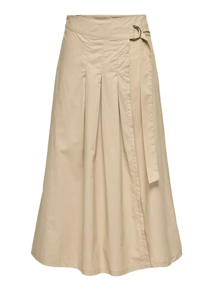 Only Onlevike Long Wrap Pleat Skirt