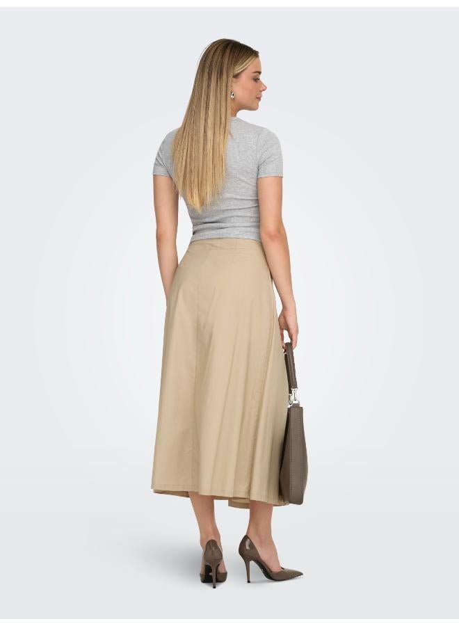 ONLY Onlevike Long Wrap Pleat Skirt - Image 2