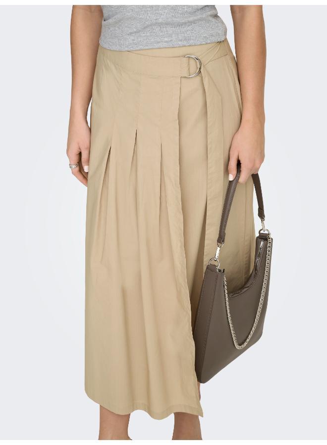 ONLY Onlevike Long Wrap Pleat Skirt - Image 3