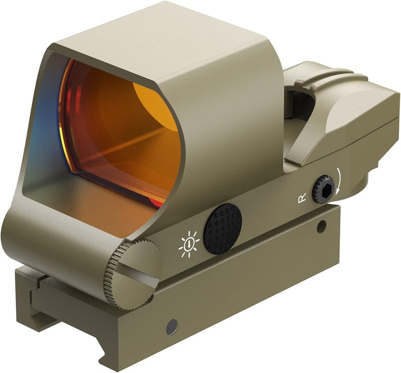 Feyachi Reflex Sight, Multiple Reticle System Red Dot Sight with Picatinny Rail Mount, Absolute Co-Witness - Image 1