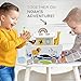 bpmfkid Noahs Ark Wooden Toy Set Educational Wooden Animal Toys for Toddlers Montessori Shape Sorter Educational Toys Bible Story Engagement Perfect Baptism Christening Gift for 24 Y - Image 4