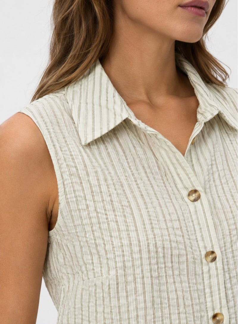 VERO MODA Women's VMMICAH Sleeveless Shoulder Detail Shirt Top - Image 3