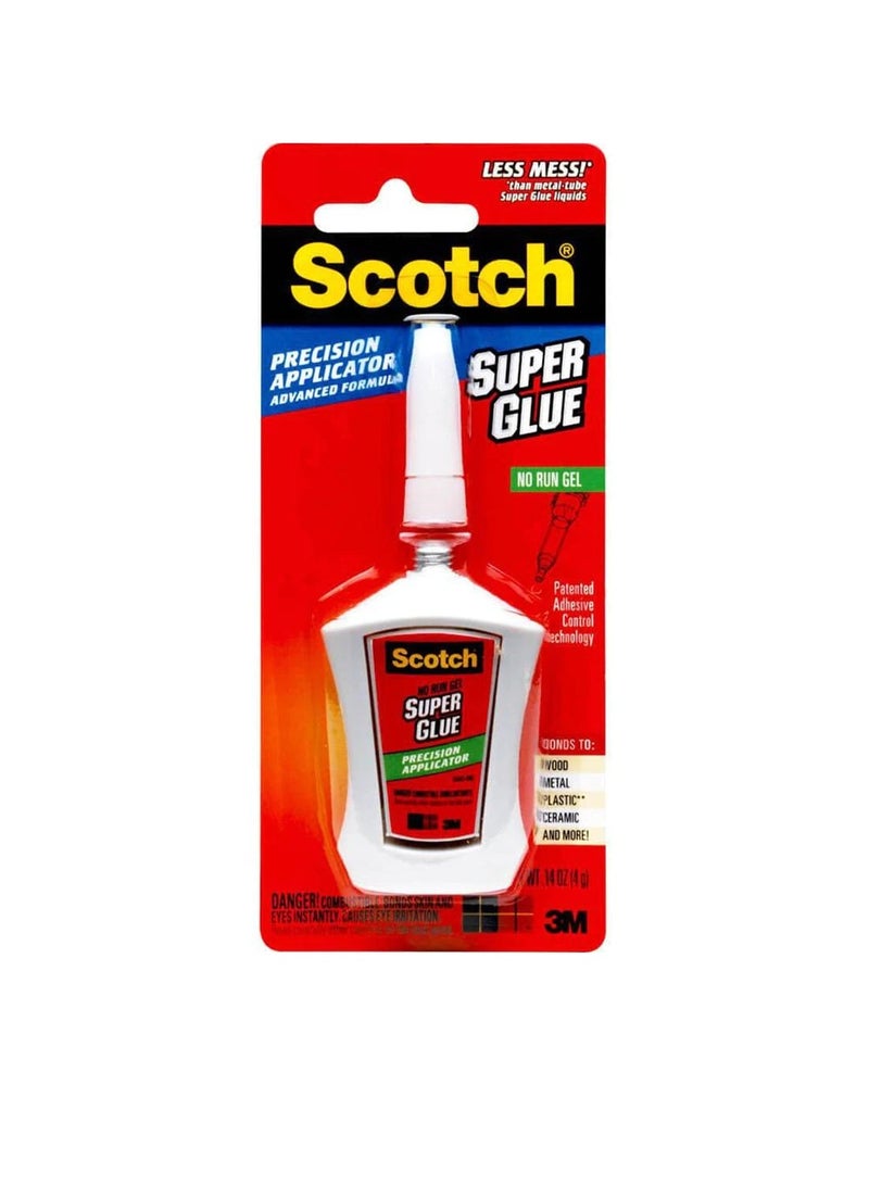 Scotch Super Glue Gel in Precision Applicator .14oz - Image 3