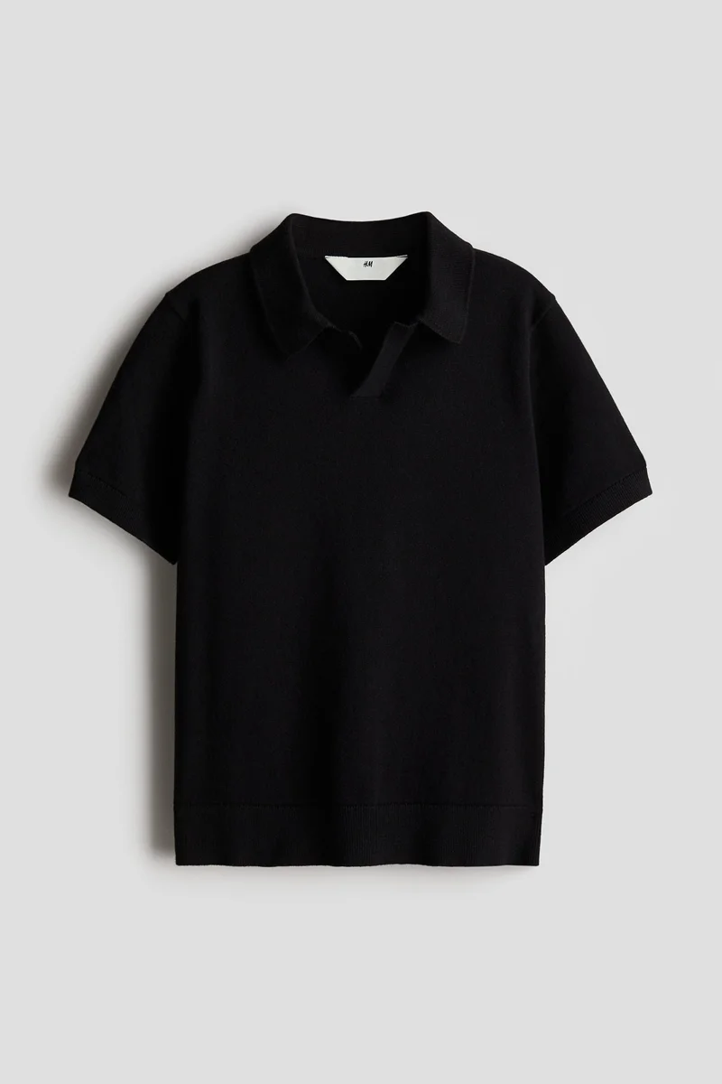 H&M Fine-knit polo shirt