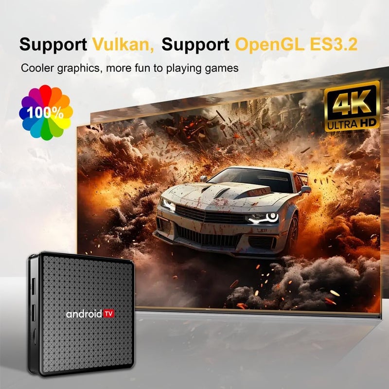 Orlenic X5 4K Android TV Box, Quad-Core H313 Media Player with G31 GPU, Dual-Band WiFi & Bluetooth 5.0, 2GB RAM + 16GB Storage, Streaming, Gaming, Apps, Smart TV Upgrade - Image 5