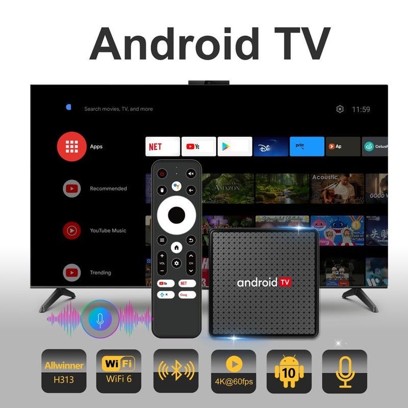Orlenic X5 4K Android TV Box, Quad-Core H313 Media Player with G31 GPU, Dual-Band WiFi & Bluetooth 5.0, 2GB RAM + 16GB Storage, Streaming, Gaming, Apps, Smart TV Upgrade - Image 3