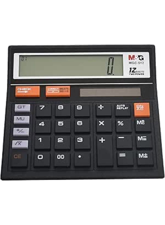 ام اند جي آلة حاسبة، تصميم موثوق به من 12 رقمًا لإجراء حسابات دقيقة في المكتب والمدارس - Image 1