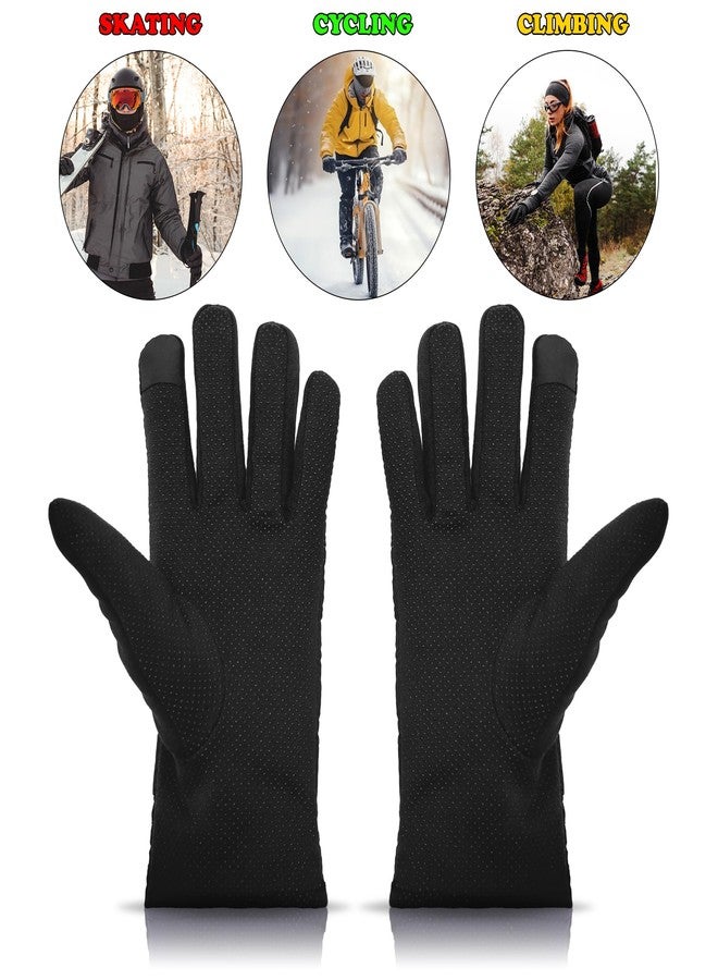 Aseenaa Sports Touchscreen Compatible Motorcycle Gloves for Bike Riding Camping Driving, Full Finger Motorcycle Riding Gloves for Men & Women, Durable & Breathable | Set of 1 | Black - Image 3