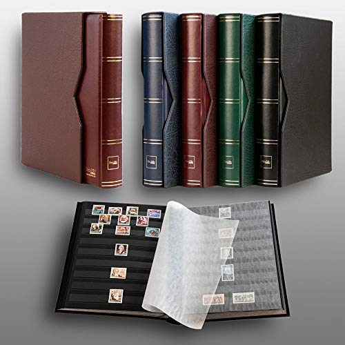Prophila Collection Prophila stockbook 60 Black Sides Padded with slipcase red - Image 2