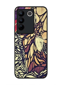 Stylizedd Rugged Black Edge case for Vivo V27 / Vivo V27 Pro / Vivo S16, Slim fit Soft Case Flexible Rubber Edges Anti Drop TPU Gel Thin Cover - Wise Graffitti  - Image 1