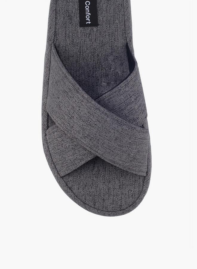 Le Confort Men Cross Strap Bedroom Slippers - Image 3