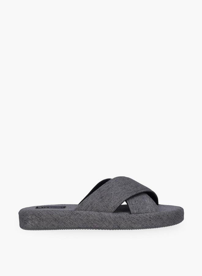 Le Confort Men Cross Strap Bedroom Slippers - Image 1