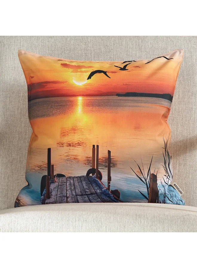 هوم بوكس Sunset Printed Outdoor Cushion Cover 45 x 45 cm