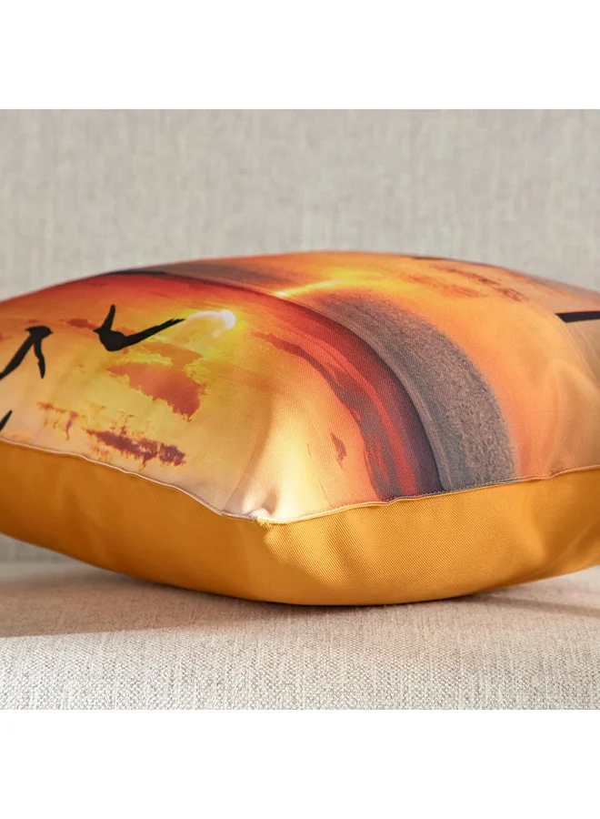 هوم بوكس Sunset Printed Outdoor Cushion Cover 45 x 45 cm