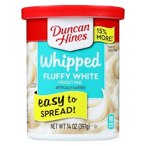 Duncan Hines Whipped Fluffy White Flavored Frosting, Halloween Cookie Decorating, 14 oz. - Image 3