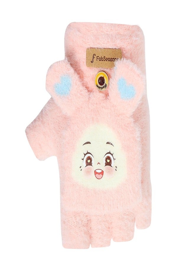 FabSeasons Warm Fingerless Gloves for Toddler & Baby (1-2 Years) - Soft Knitted Acrylic Open-Finger Hand Mitts - Essential Winter Accessory for Grasping & Play (Boys & Girls) - Image 2