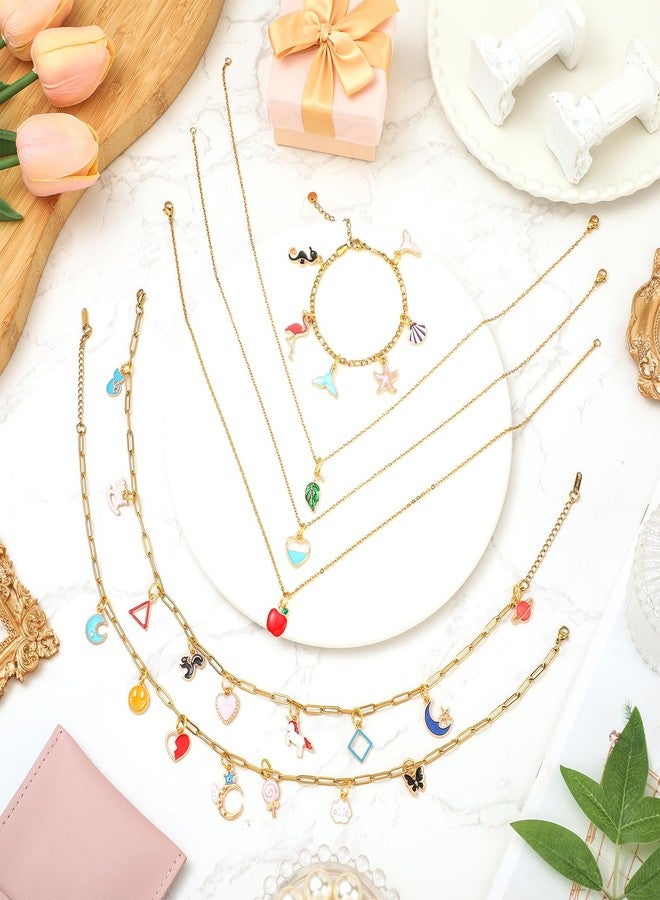 Tondiamo 207 Pcs Jewelry Making Kit DIY Necklace, Bracelet, Ring Set Bangle Charm Bracelet Making Kit with 100 Charms, 100 Jump Rings and Tools for Women Beginner Arts and Craft Gift Fun Activity - Image 4