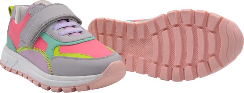 Kids A More Veronica Single Velcro Girls Sneakers Light Grey10  - Image 2