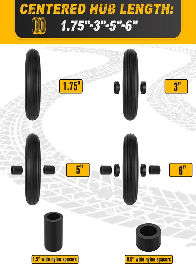 CMOOD - "4.006 Puncture Resistant Tires and Wheels, Wheels and Tires for 13" Wheelbarrow with 5/8" or 3/4" 4.0 Bearings - Image 5