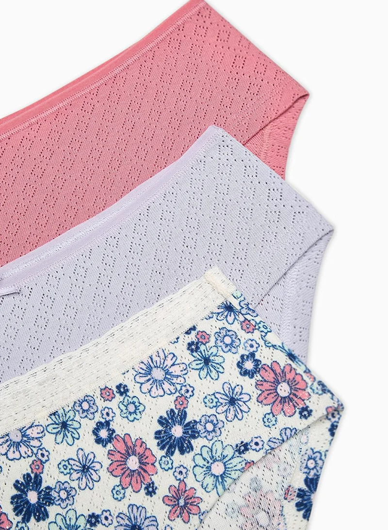Penti Multicolour Penti Multicolour Spring Garden Pointel Hipster - Pack of 3 Briefs for Women | Best Price UAE