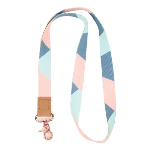 Thread Wallets Lanyards for ID Badges, Durable Lanyards for Keys, Cool Key Lanyard with ID Holder for Men and Women, Clip & Buckle Badge Holder With Lanyard (Fine Line) - Image 1