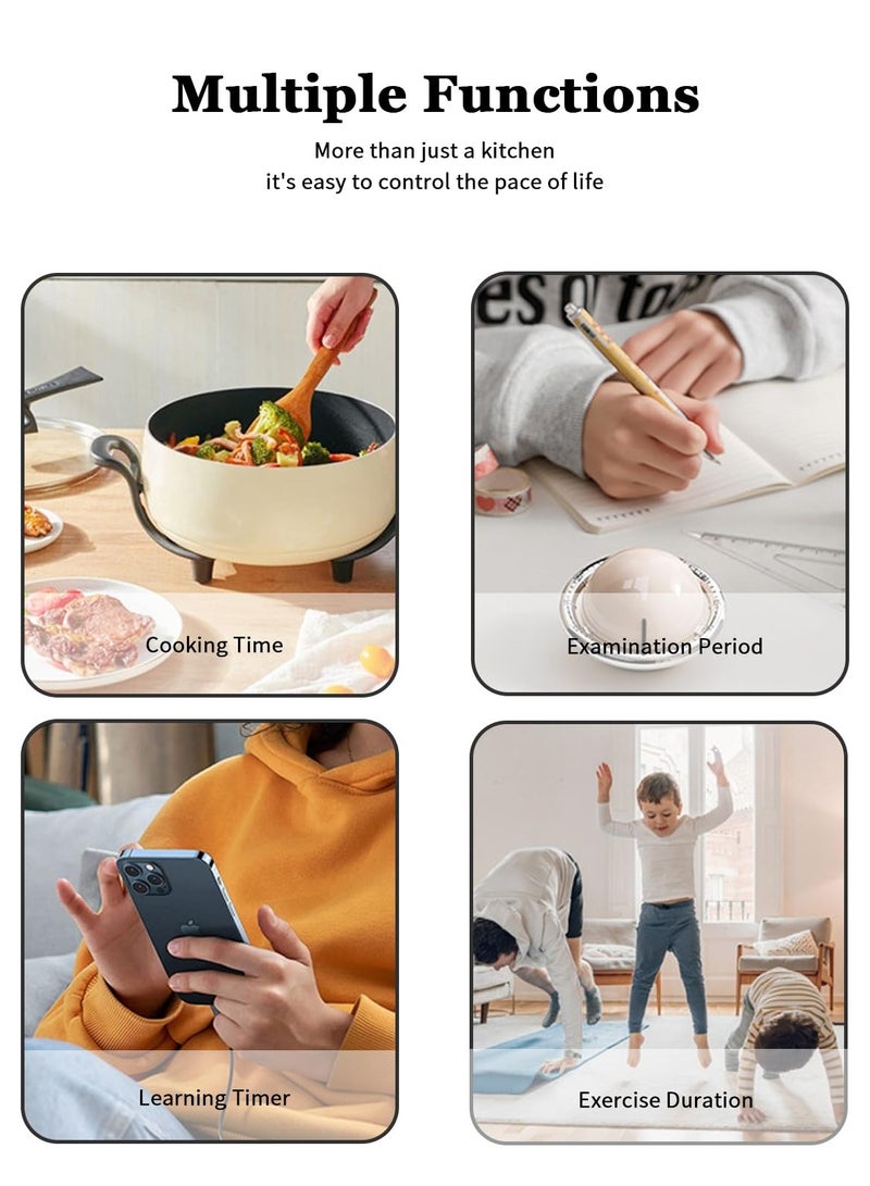 Barakah Planet-Shaped 60-Minute Mechanical Timer with Loud Alarm, Perfect for Kitchen, Classroom, and Home Use - Image 2