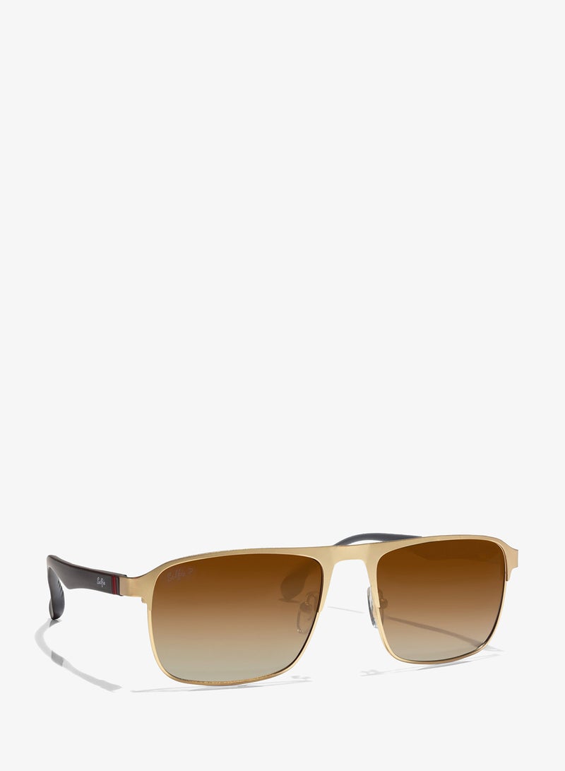 Selfie Polarized Brown Lense Metal Gold Frame Sunglasses, SE8211-C3 - Image 3