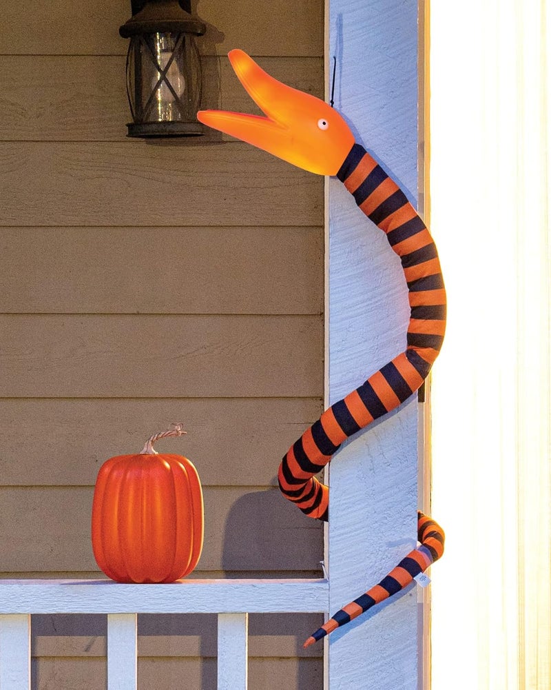Seasons Disney The Nightmare Before Christmas Light Up Giant Snake Full Size Poseable Hanging Character Decoration - Image 1