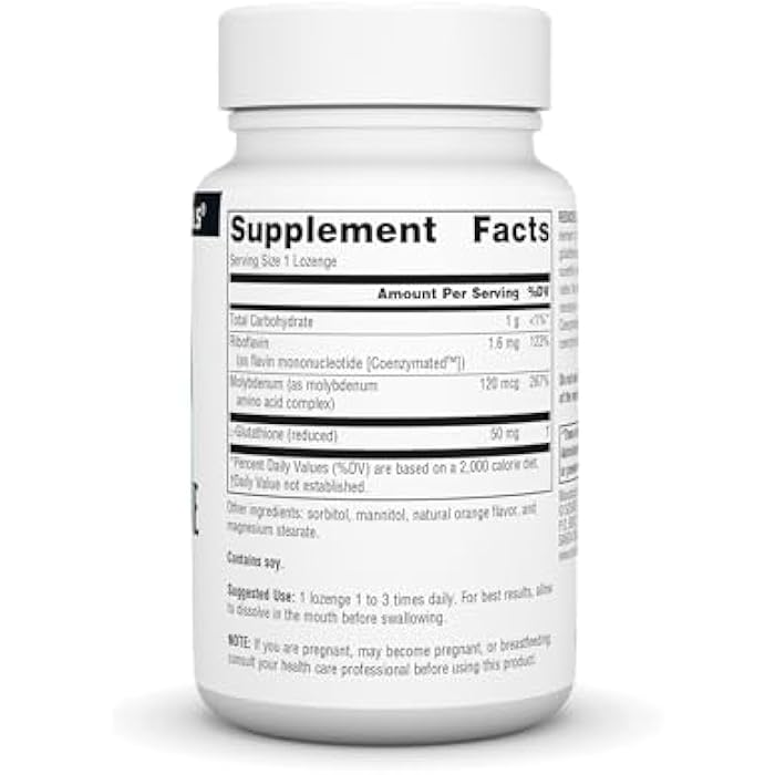 Source Naturals Reduced Glutathione Complex Orange Flavored - 50 mg -100 Lozenges - Image 2