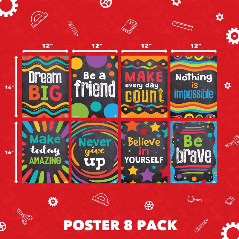Sproutbrite Classroom Decorations - Motivational Posters for Teachers - inspirational Bulletin Board and Wall Decor for Pre School, Elementary and Middle School - Image 2