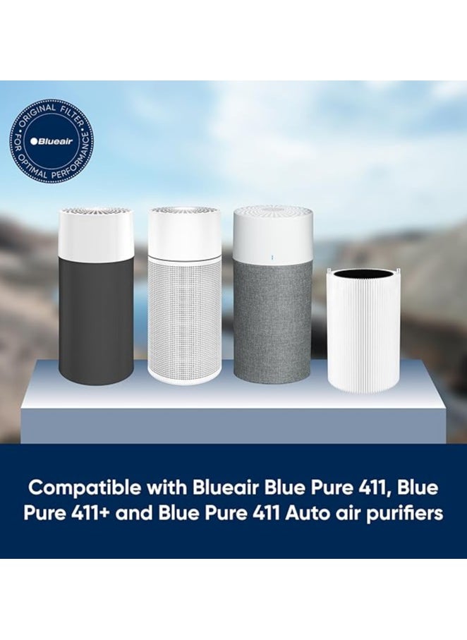 Blueair Particle + Carbon Filter | Replacement Filter for Blue 3210/411/Joy S models, Removes 99.97% of Airborne Particles, Odor, Smoke, Easy Replacement, 6-12 months of use - White - 1pc  - Image 4